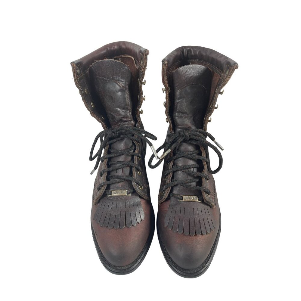 Double-H Ladies Lacer 9300 Brown Lace Up Ankle Boots Women’s Size 7M - Picture 3 of 11